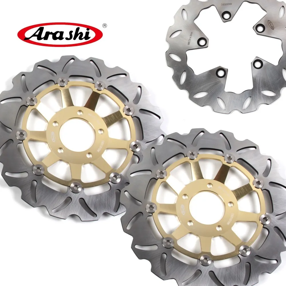 ARASHI Front Rear Brake Rotors Disk Disc For SUZUKI GSF 1200 Bandit 1996 - 2005 2004 2003 2002 2001 2000 1999 1998 GSX1200 INAZUMA