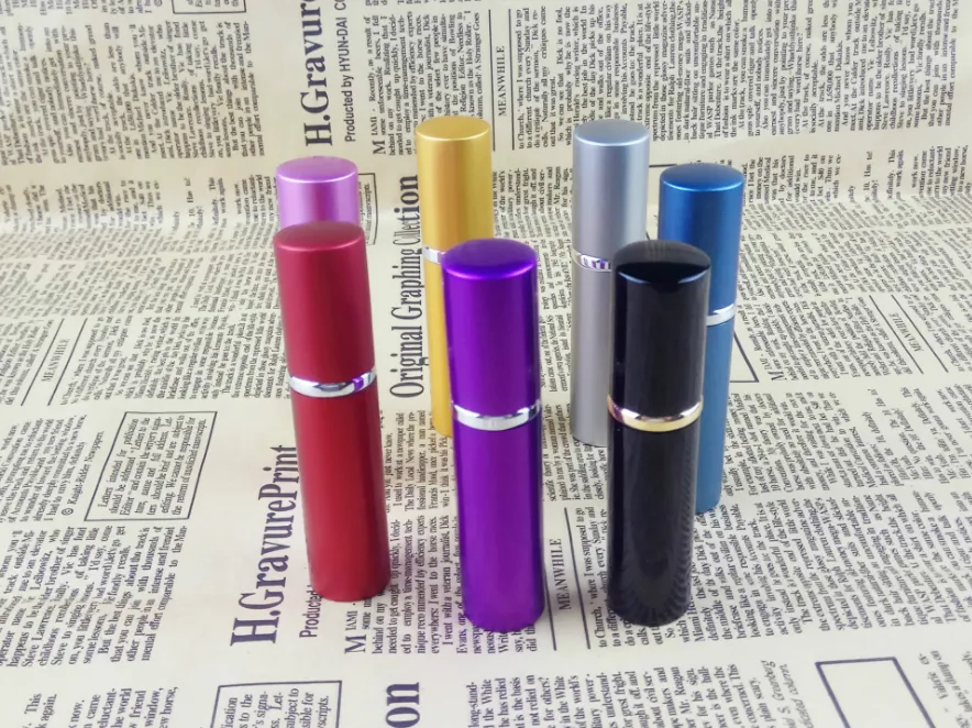 5 ml Mini Spray Draagbare Parfumfles 5ml Aluminium Parfums Atomisator Verstuiver Glas Reizen Hervulbare Lege Cosmetische Container
