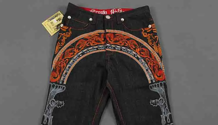 HIPHOP Street dance jeans marée hommes personnalisé broderie ample skate pantalon marée homme plus engrais grande taille punk hommes Jeans