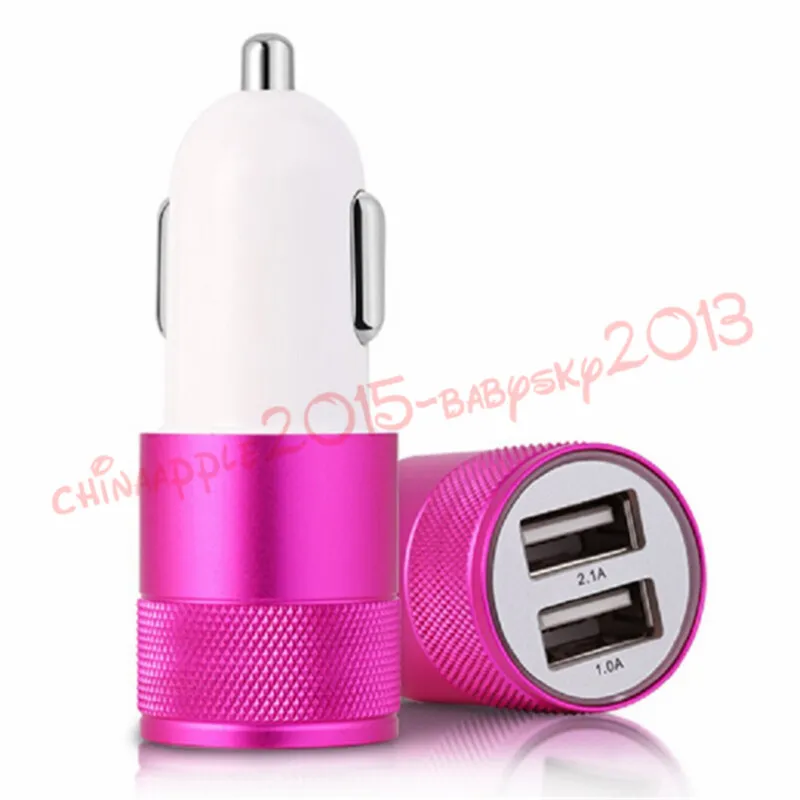 Auto Ladegerät Dual 2 USB Port Universal USB Auto Ladegerät Kabel Adapter Für iphone 4 5 6 7 plus für samsung s3 s4 s5 s6 s7 s8 mp3 gps