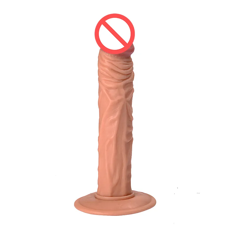 Nuova sensazione di pelle Pene realistico Super enorme grosso dildo con ventosa Giocattolo del sesso la donna Prodotti del sesso Masturbazione femminile4975337