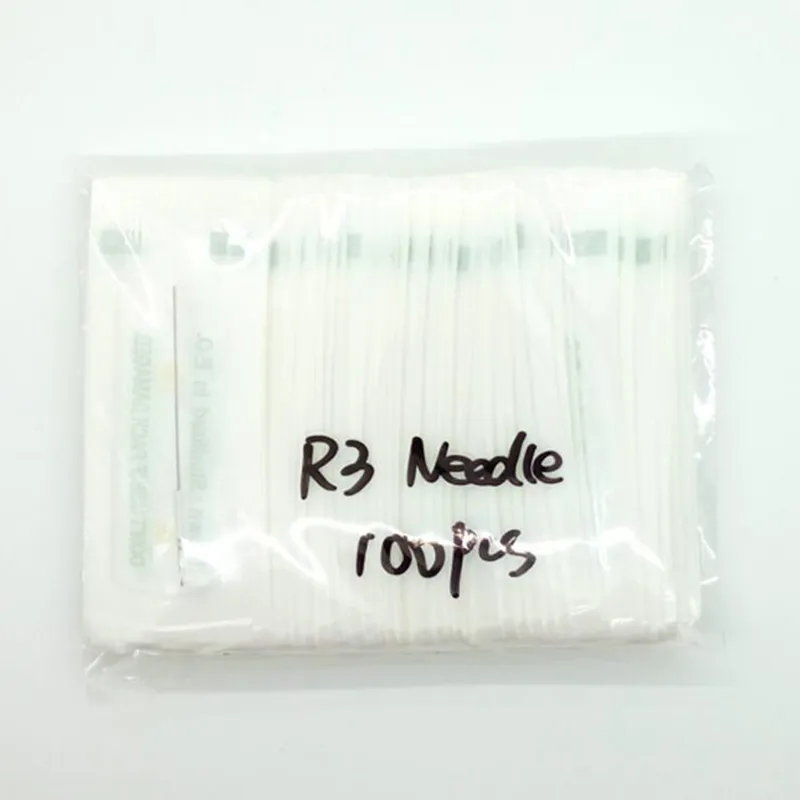 3RLTraditional Permanent Makeup Needles Sterilized tattoo needle Round 3 for permanent makeup machine 0.35x50 mm