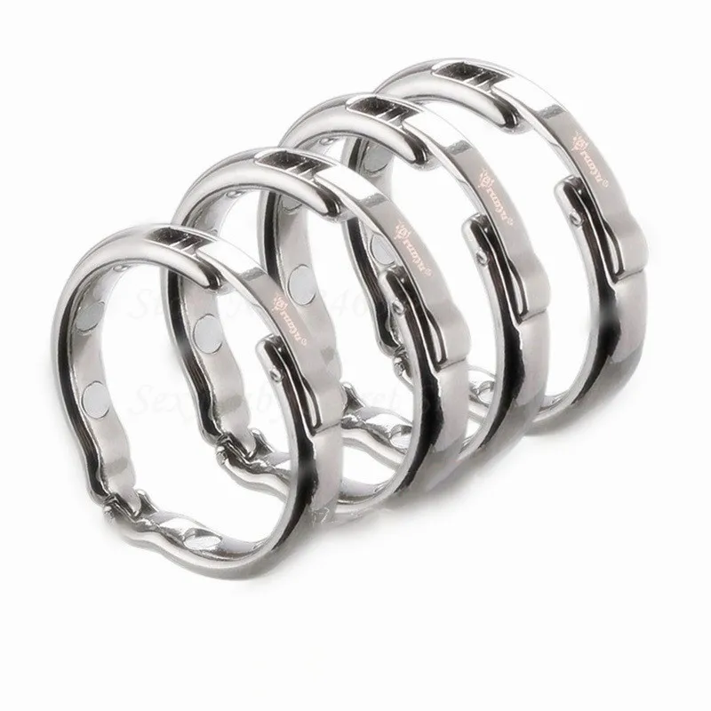 AA Designer Sex Toys Unisexe 4 Taille Choisissez Cockrings Gland Pénis Anneau Pour Mâle Physiothérapie Magnétique Métal V Type Circoncision Érection Cock Rings Sex Toys