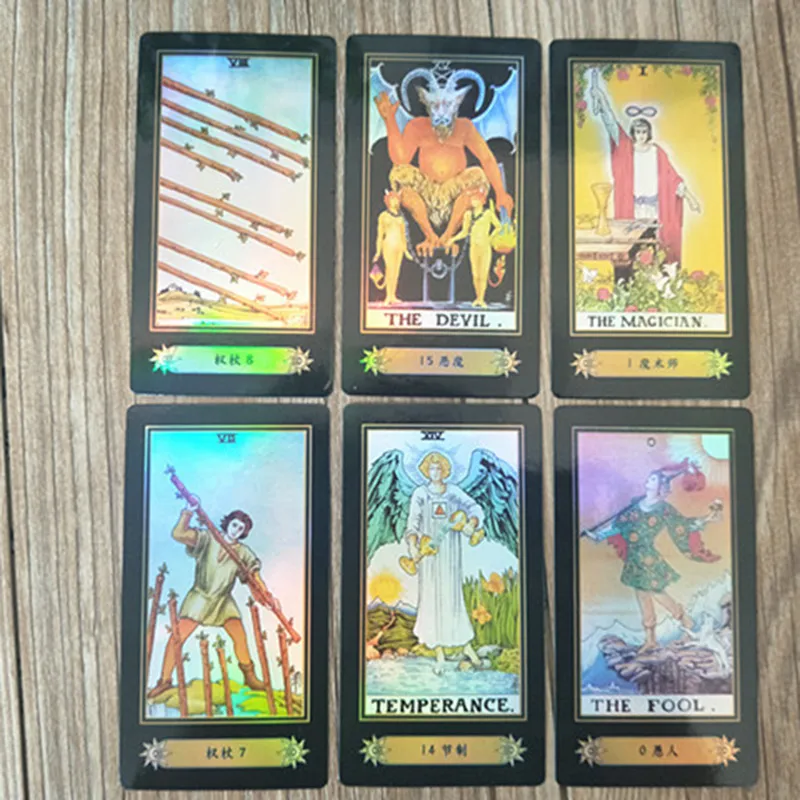 Collectible Holographic Tarot Deck 78 Card Set With... From Cxk11, $12.02 |  DHgate.Com