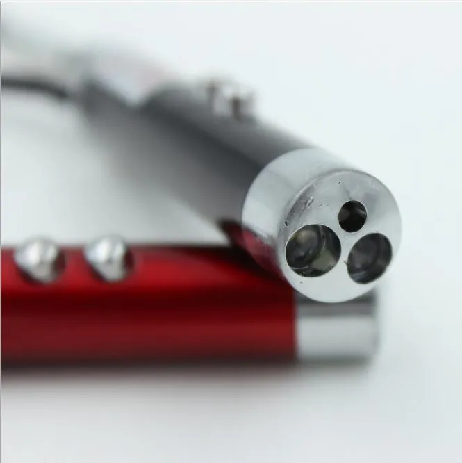 nouveauté multifonctionnel mini 3 in1 led lumière laser pointeur porte-clés porte-clés lampes de poche mini torche lampe de poche détecteur d'argent lumière