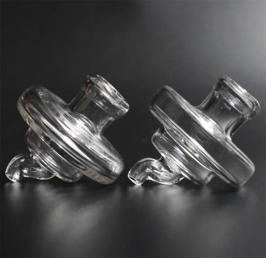 Glas UFO Bubble Carb Cap Hutstil mit Lochkuppel für XXL Domeless Quartz Banger Nails Dab Oil Rigs Glasbongs