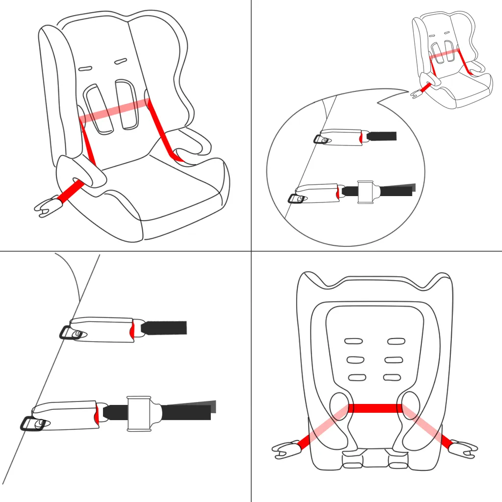 Детское кресло как крепить ремни. Схема крепления детского автокресла изофикс. Крепление изофикс для автокресла схема. Крепление автокресла изофикс в машине ремнем безопасности.