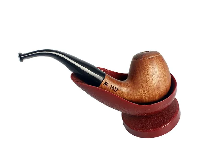 New dual purpose portable convertible tobacco pipe, mahogany curved smoking tool, hammer, red sandalwood pipe