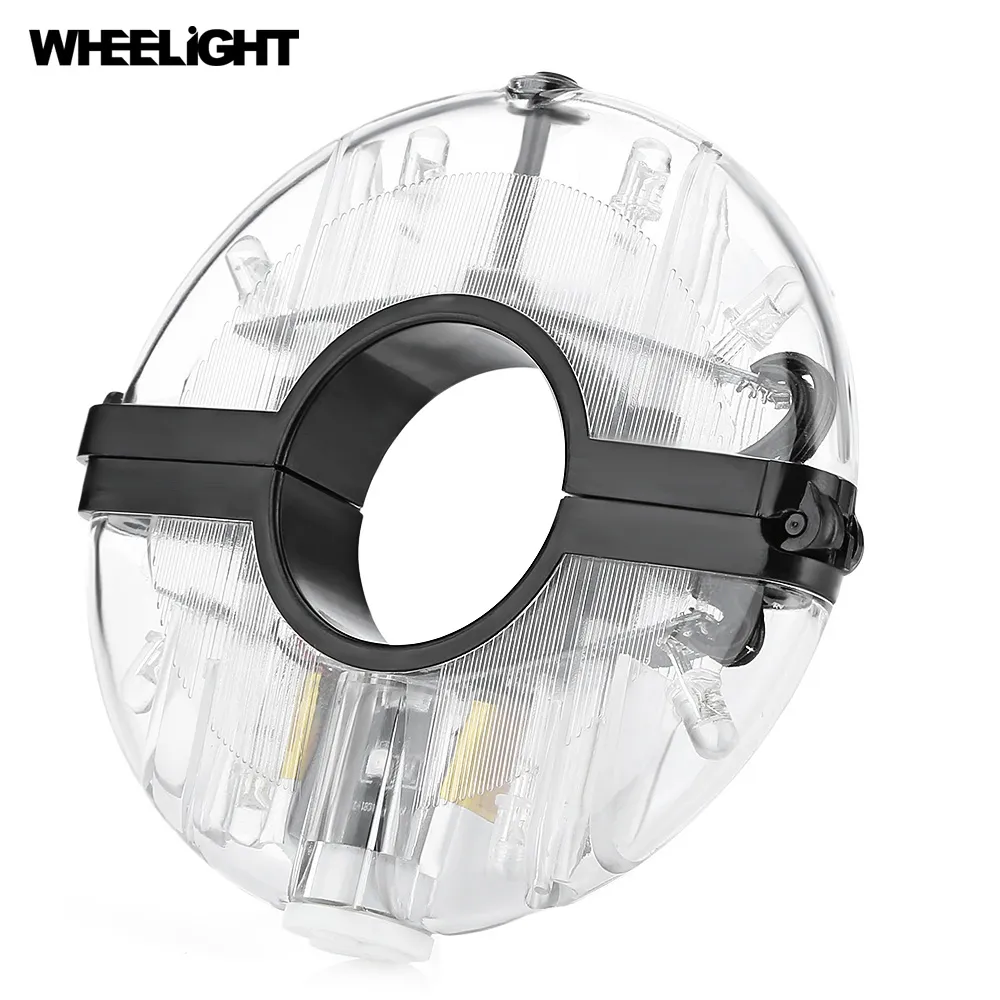 WHEELIGHT Rechargeable Bicycle Cycling Hub Decoration Light Bike Safety Warning Wheel Lamp with the diameter no more than 36mm
