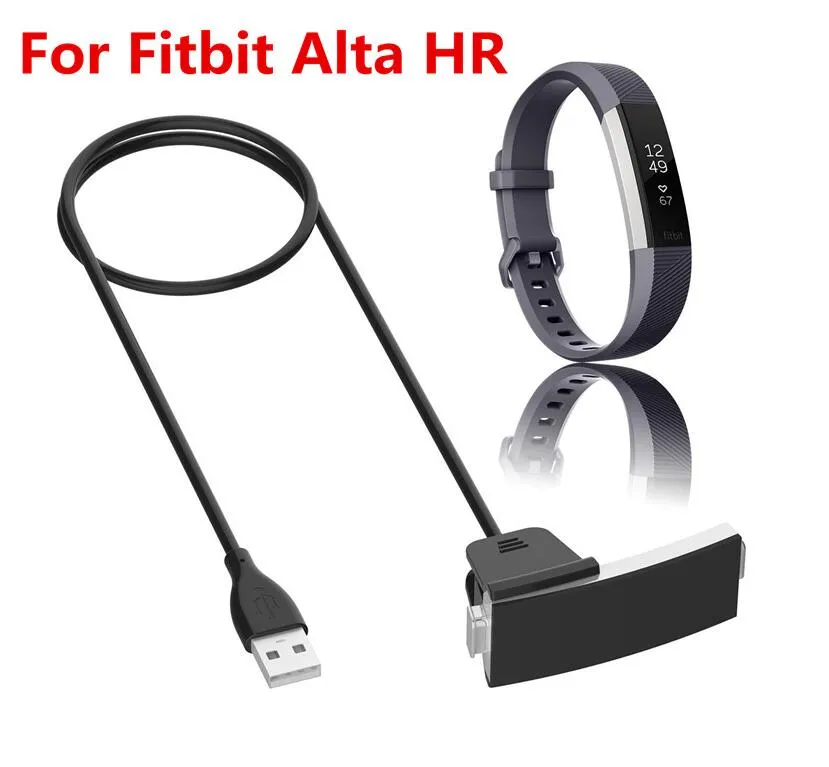 Alta qualidade 1 m 55 cm de carga para substituição usb cabo de carregamento para smart watch fitbit alta hr linhas de cabo de carregamento