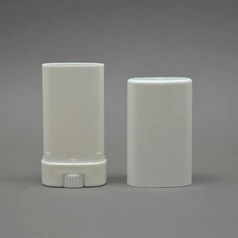 空のプラスチック卵形消臭容器リップクリームチューブ蓋付きのリップバームチューブ口紅、クレヨン、チャップスティック、自家製リップクリーム、BPA無料用15ml