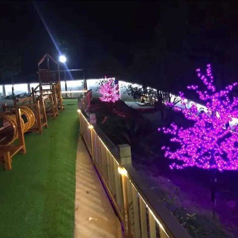 LED مصطنع الكرز أزهار الأشجار ضوء عيد الميلاد ضوء عيد الميلاد مصابيح LED 15M3M الارتفاع 110220VAC مقاوم المطر الاستخدام FR9983766