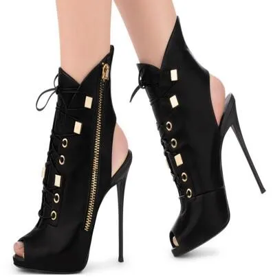 2018 troupeau femmes sandales gladiateur talons hauts croisés T scène montrer chaussures mode été dames discothèque chaussures à talons fins