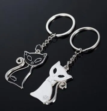 exquisite Schlüsselanhänger für Katzenliebhaber in Schwarz und Weiß