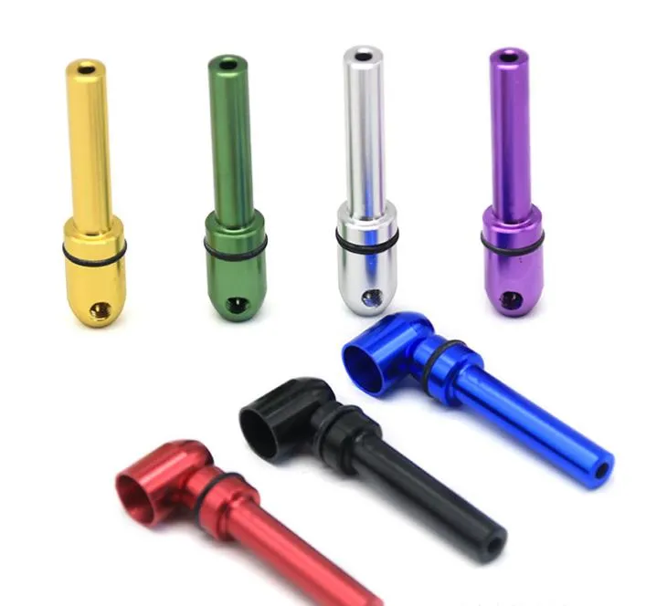 Lunghezza 70MM mini pipa in metallo a forma di granata tubo misto multicolore rimovibile