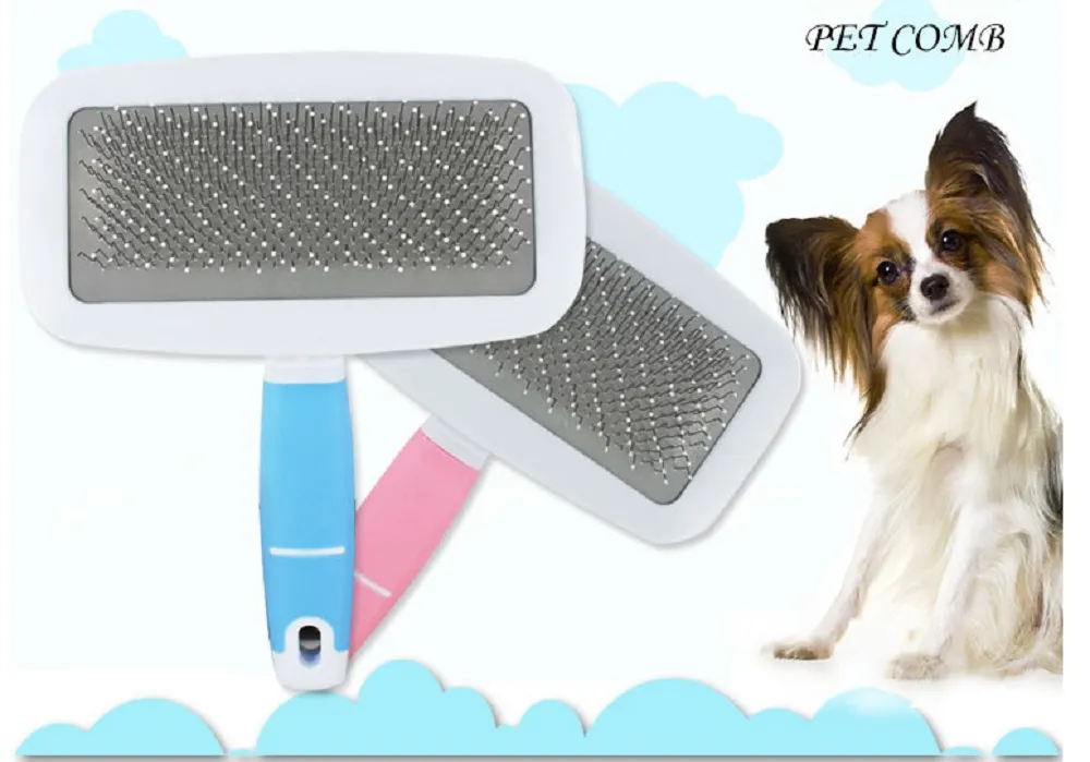 Slicker Follicle Stimulating Hair Brush For Dogs And Cats Removes Loose