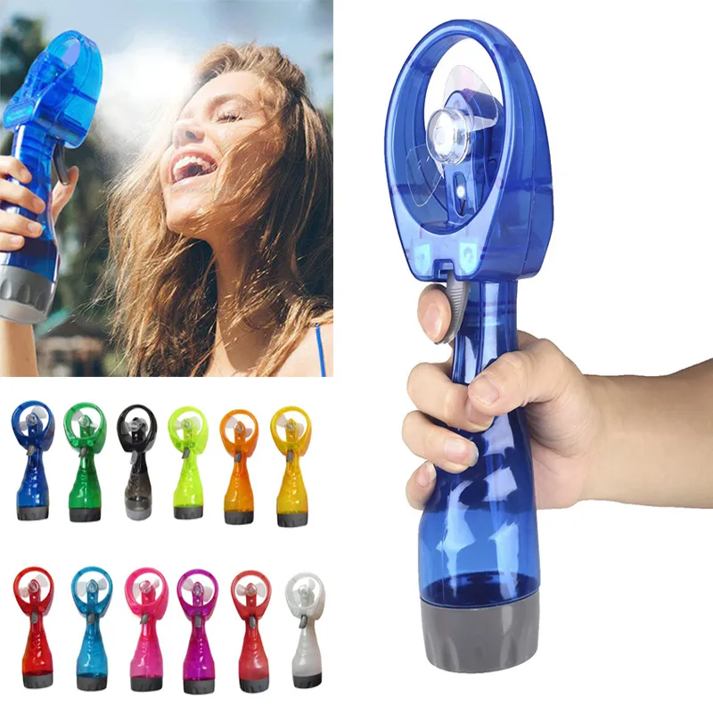 Portable Handheld Cooling Spray Fan Mini Hand Held Water Spray Mist Fan