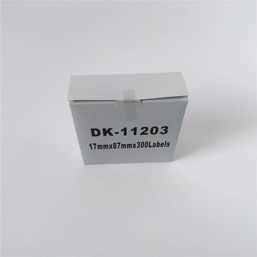 30 X Rolls Brother DK 11203 DK11203 DK-11203 DK 1203 DK-1203 DK1203 DK1203 Kompatibla etiketter 17mm x 87mm QL 570 580 700