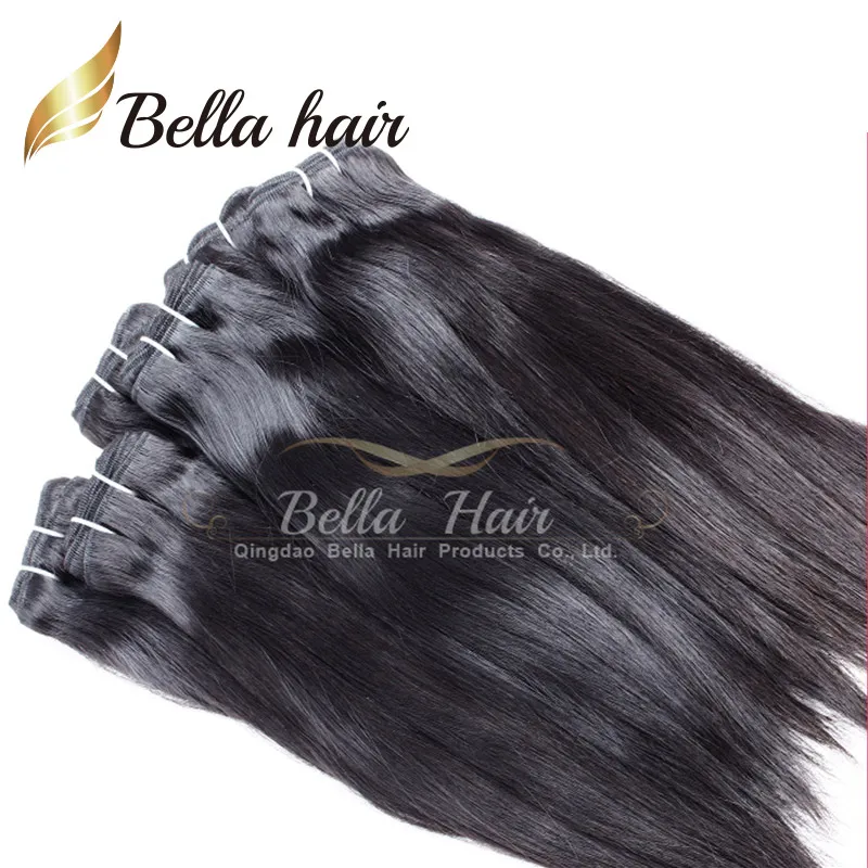 BellaHair®100％未処理のブラジルの髪織り9a染め可能な人間の髪の伸び自然色3束の絹のようなストレートJulienchina