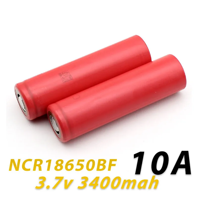 Originale 18650 Batteria 3400 MAH 10A Sanyo NCR18650BF Scaricatore Batteria Al Litio Ricaricabile Per Sony VTC6 5 Samsung 25R 30Q 3400 MAH Batteria