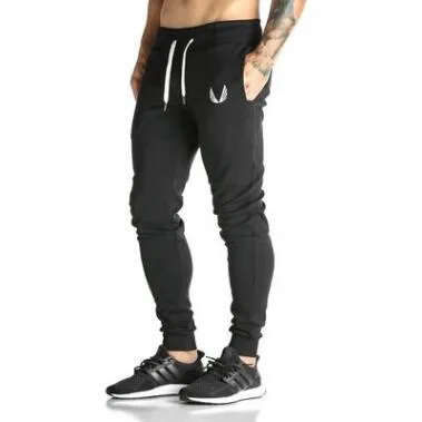 Nya Trend Men Full Sportswear Pants Casual Elastic Mens Fitness Workout Pants Mannes Skinny Sweatpants Byxor Jogger Pants259w