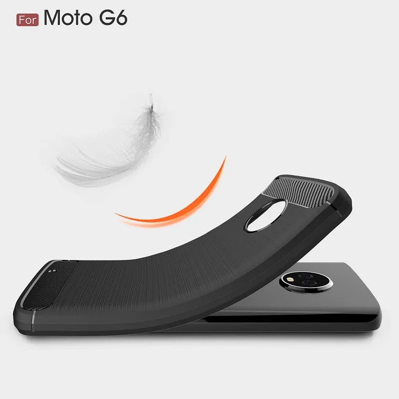 Nuovi casi del telefono la cassa antiurto resistente dell'armatura della fibra del carbonio di Moto G6 il caso della copertura di Motorola G6 Plus Trasporto libero