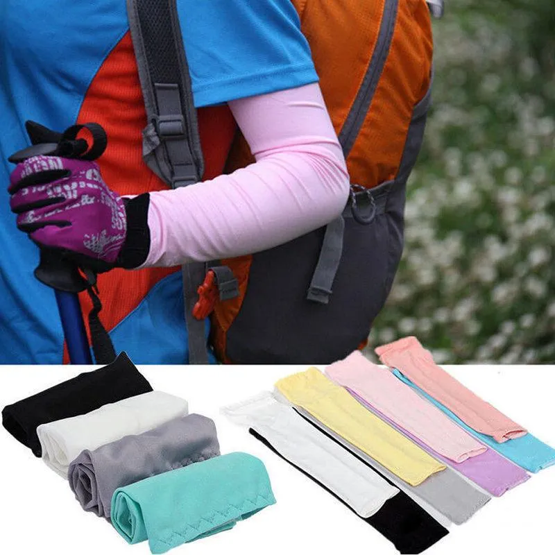 Hicool Cooling Sleeves Unisex Sports Sun Block Anti UV Protection Sleeves Driving Arm Sleeve Cooling Sleeve Covers 2pcs/pair mk0608