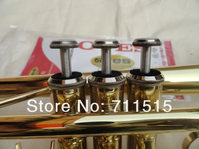 Hot Selling Oves Studenten The Cornet BB Trumpet Instrument Messing Tube Gold Lacquer Surface with Nylon Case