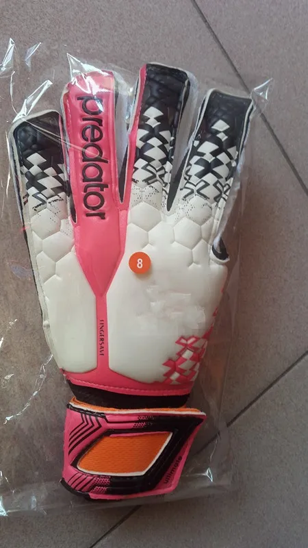 Luvas inteiras de látex para goleiro de futebol com proteção para os dedos 6204386