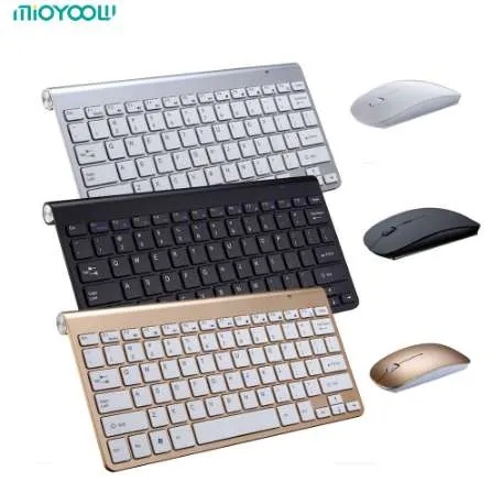 لوحة المفاتيح اللاسلكية المحمولة ل Mac Notebook Laptop TV Box 2.4G Mini لوحة المفاتيح الماوس مجموعة اللوازم المكتبية ل IOS Android Win 7 10