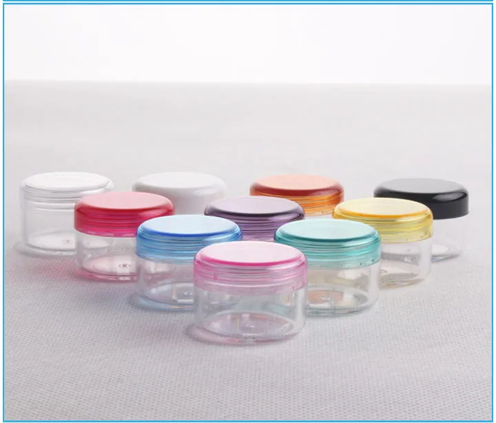 Free shipping - 300pcs/lot 5g empty cream jar, cosmetic container, plastic bottle,sample jar, cosmetic packaging,display case