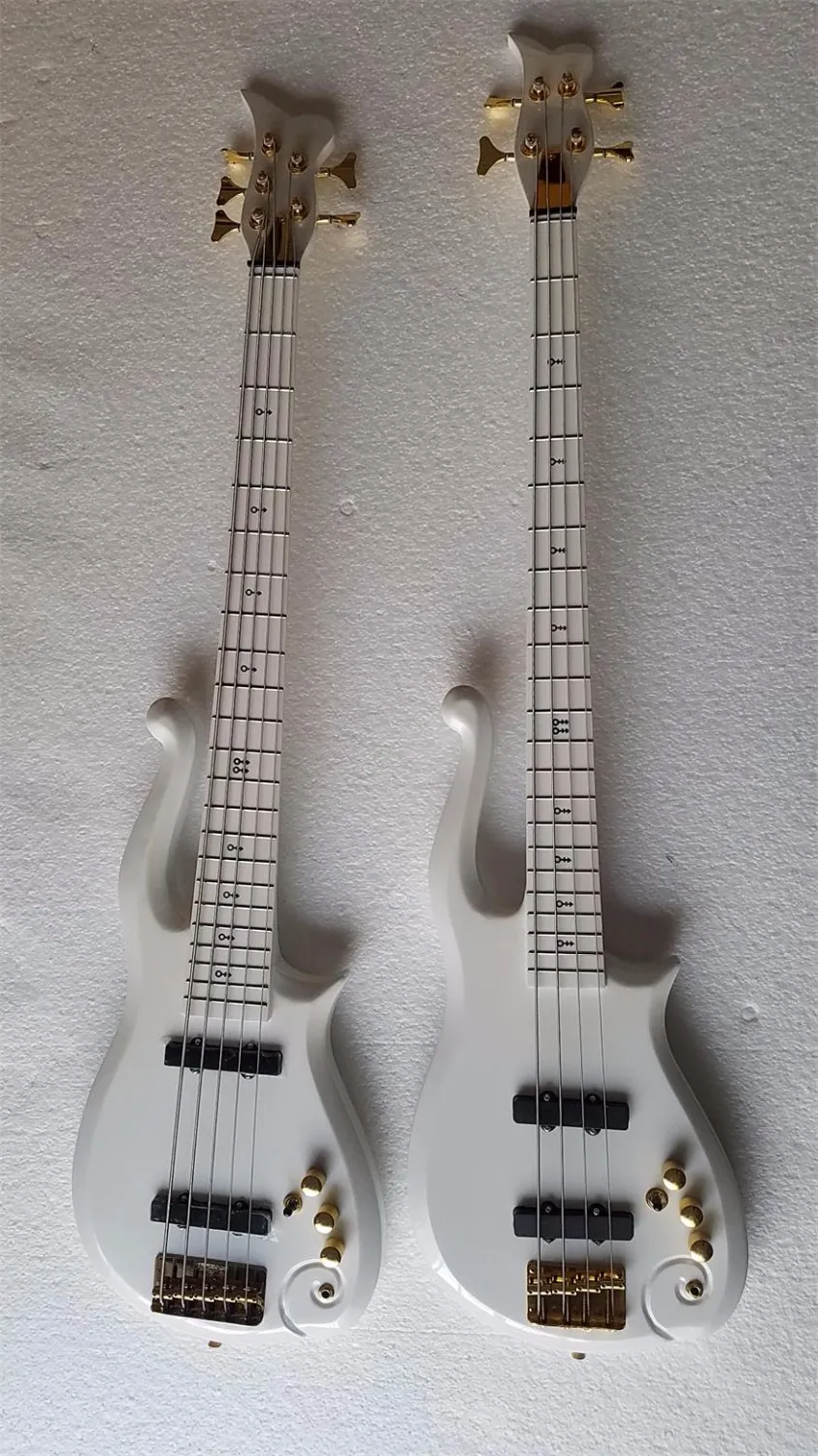 RARE Diamond Series Prince Cloud 5 Strings 4 Strings Electric Bass Guitar Active Pickups 9V Batterilåda Vit Svart Blå Lila Flerfärgad