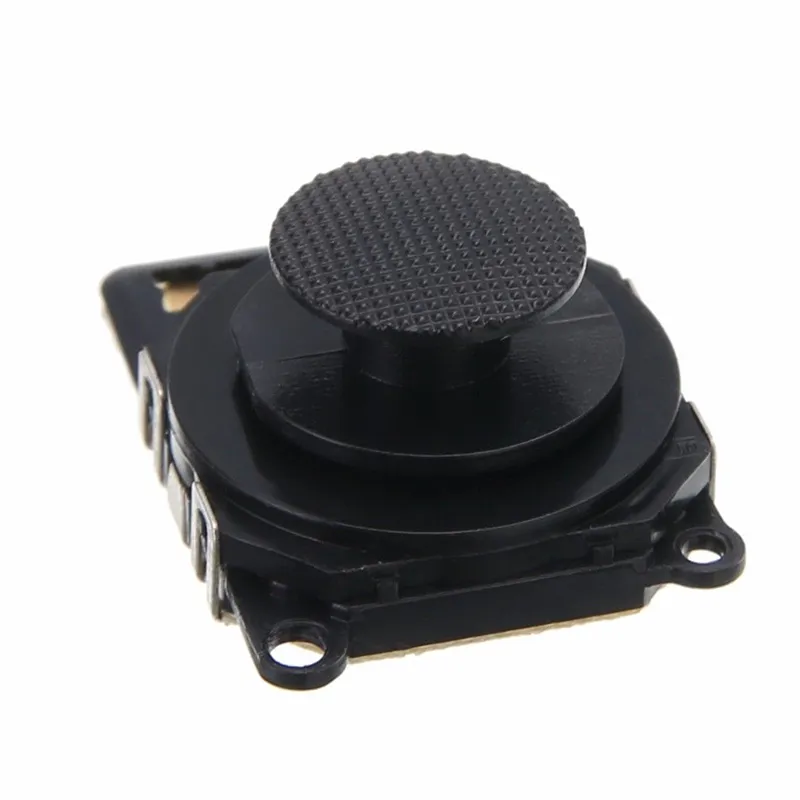 Zwarte 3D analoge joystick stick knopsensormodule contactrubberset voor PSP 2000 Slim Reparatieonderdelen DHL FEDEX UPS GRATIS VERZENDING