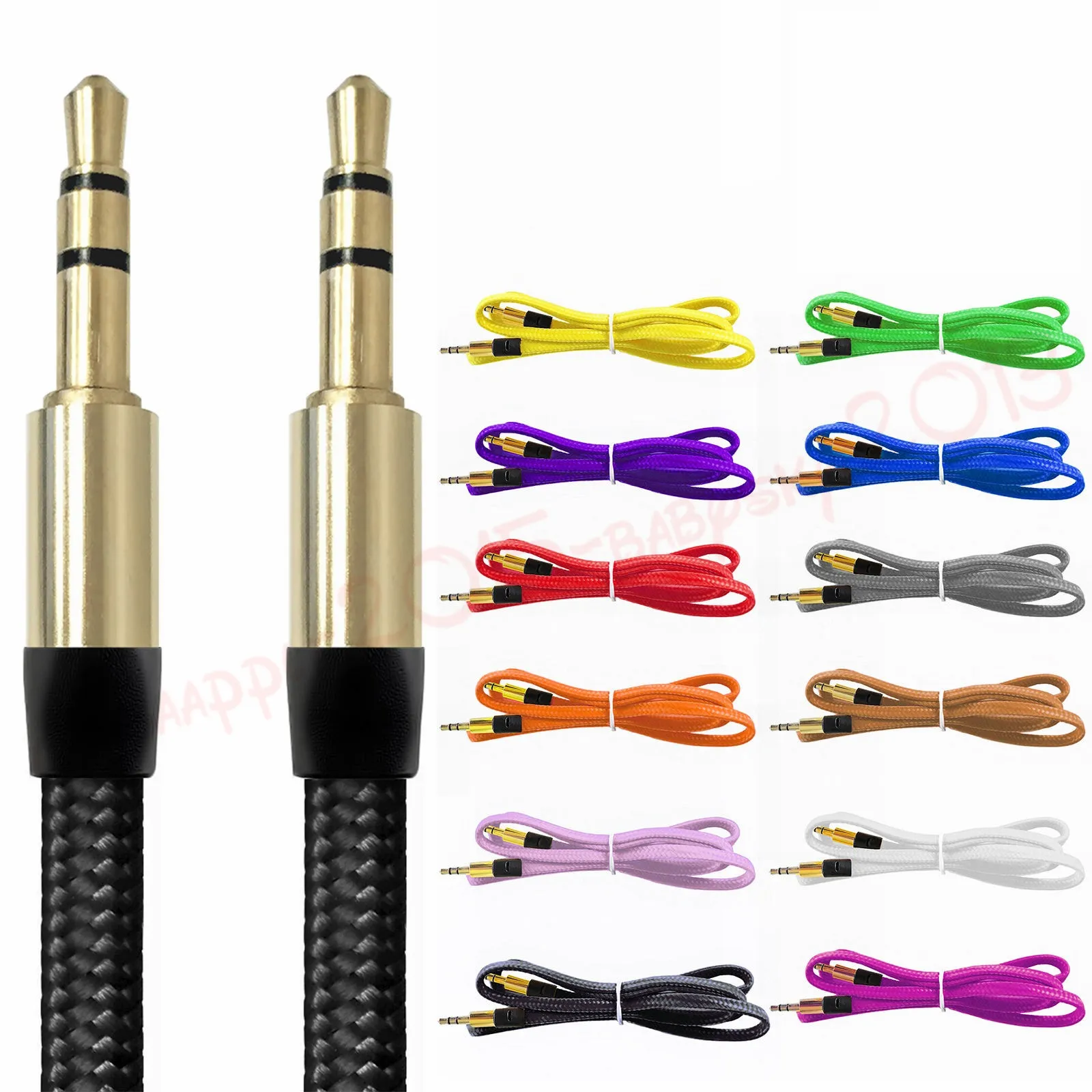 3.5mm Samochód Aux Pomocniczy Cord Jack 1M 3FT stereo Kabel audio do komputera słuchawkowego głośnika telefonu komórkowego