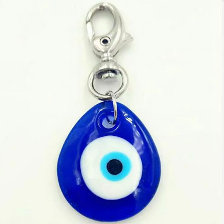 Fashion Jewellery Mixed style Turkish Blue Glass Evil Eye Charm Pendant Lucky Keychains Car Amulet Decoration Turkey Kabbalah27928124