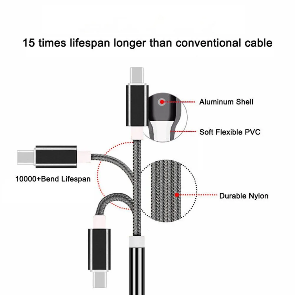 Högkvalitativ USB 31 Typ C till 35mm Adapterkabel hörlurar Earphone Jack Convertor för Nexus 5x 6p OnePlus 2 Moto Z Huawei M8753882