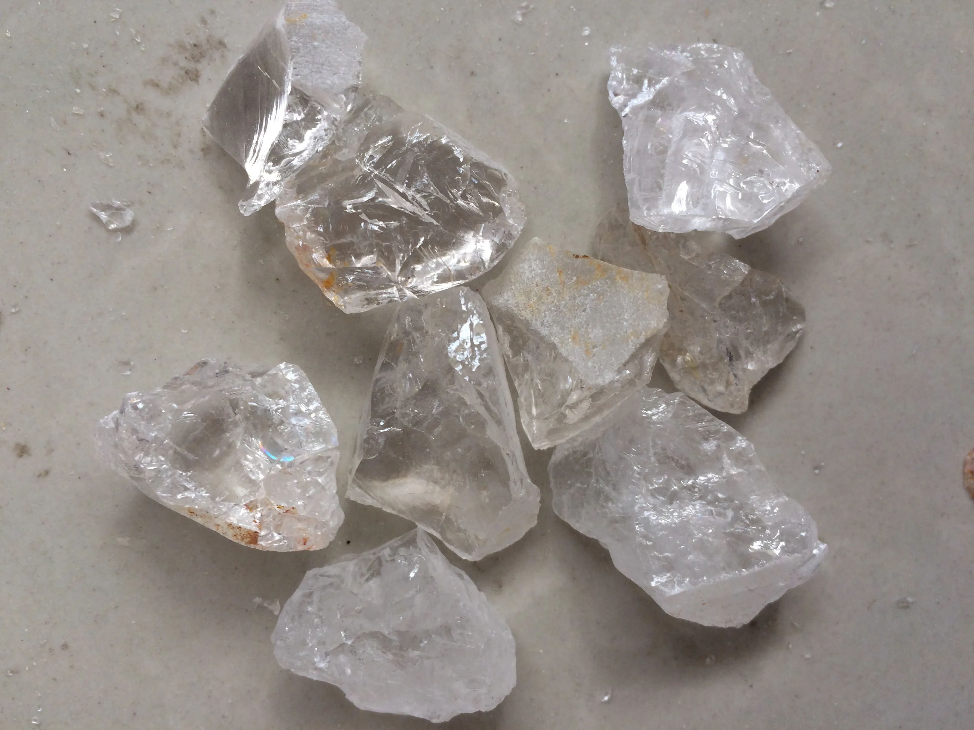 Holiday Gift: 100g Raw Natural White Clear Quartz Crystal Rough Stone,  Original Specimen for Healing, Love Stones, and Minerals