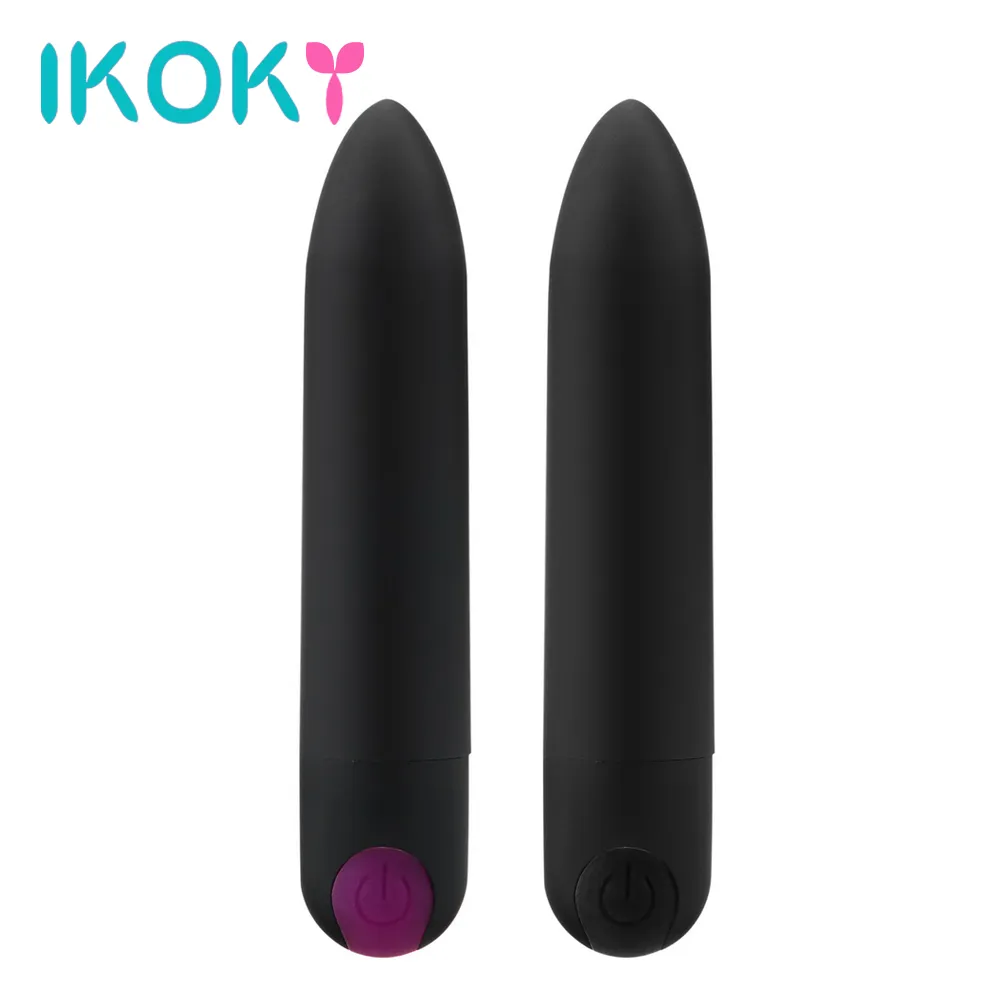 IKOKY Bala Vibrador Clitóris Stimulator Brinquedos Sexuais Para As Mulheres Vibradores Vibradores Massageador Vaginal Forte Vibração USB de Carregamento D18111402