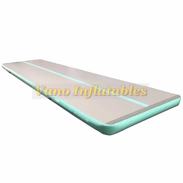 Günstige Air Tracks 4 x 1 x 0,2 m Luftmatte für Zuhause, geneigte Luftstrahl-Yogamatte mit Pumpe, kostenloser Versand
