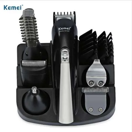 KEMEI KM-600 6 en 1 tondeuse à cheveux étanche tondeuse à cheveux nez tondeuse à barbe rasoir électrique pour hommes rasoir Machine à raser