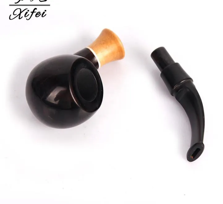 New products of ebony portable circulatory pipes, filter cartridge pipes, smoking accessories