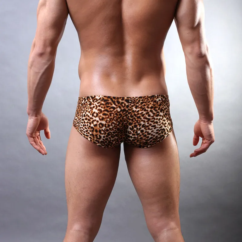 Sexy Men Leopard Printed Boxer Shorts Mini Underpants Panties Fashion Low  Rise U Convex Pouch Breathable Underwear For Male From Longan08, $37.31