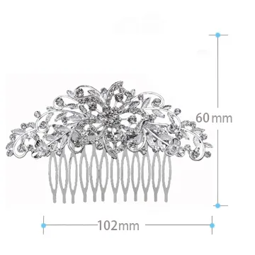 Offre spéciale promotion épingles à cheveux feis toute la mode cristal grande fleur et petite feuille décoration de cheveux épingles mariée mariage acces3118169