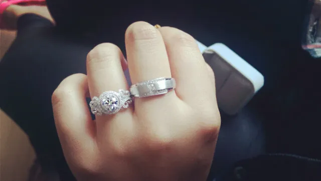 Choucong Brand Design Women Fashion Jewelry Diamond 925 Sterling silver Fidanzamento Wedding Band Ring Sz 5-11