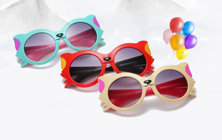 Cute Kids Sunglasses UV400 Lovely Baby's Sun Glasses Boys Girls Party sunglasses 5 Styles Various Colors Support 