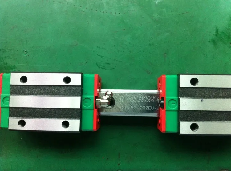 Hiwin trilho de guia linear cnc, 20mm, hgh20, 2 peças, 600mm, hgr20 com