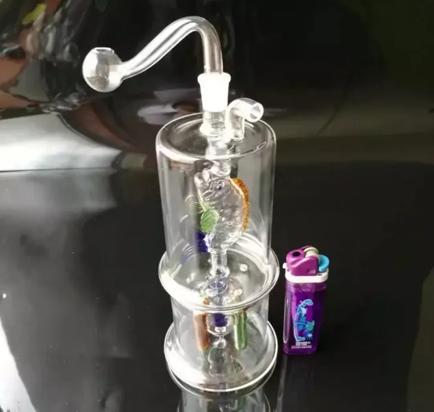 Visvorm Vier Klauw Filter Mute Haak Groothandel Glas Bongs Buizen Waterleidingen Glazen Pijp Roken Accessoires