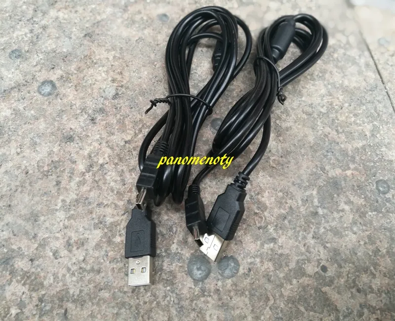 100 pz/lotto trasporto Veloce 1.8 m Mini cavo USB cavo di ricarica a 5 pin Con anello magnetico PS3 Gamepad