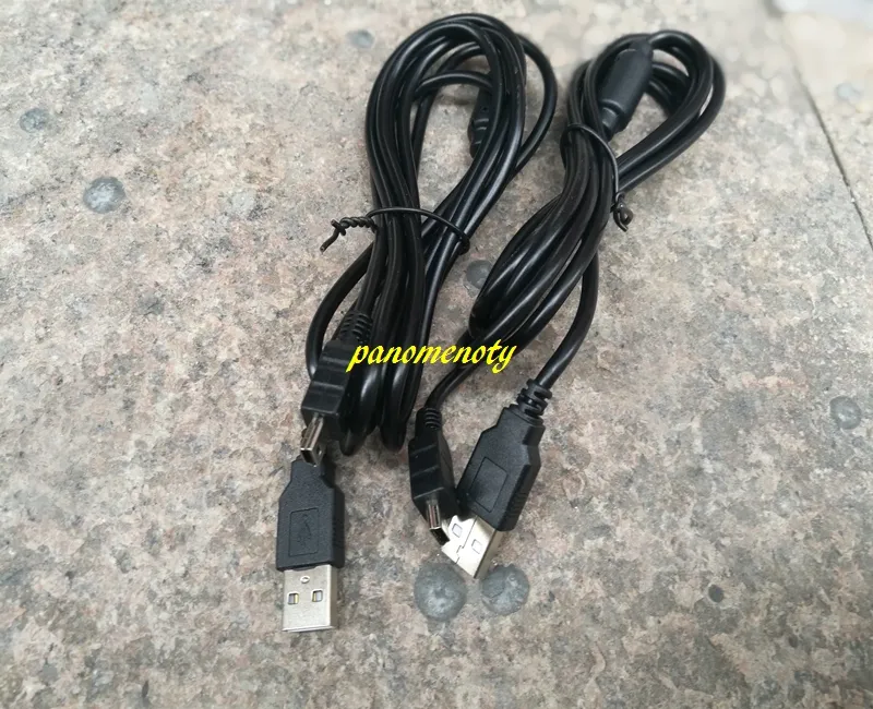 100 pçs / lote transporte rápido 1.8 m mini cabo usb 5pin cabo de carga com anel magnético para ps3 gamepad