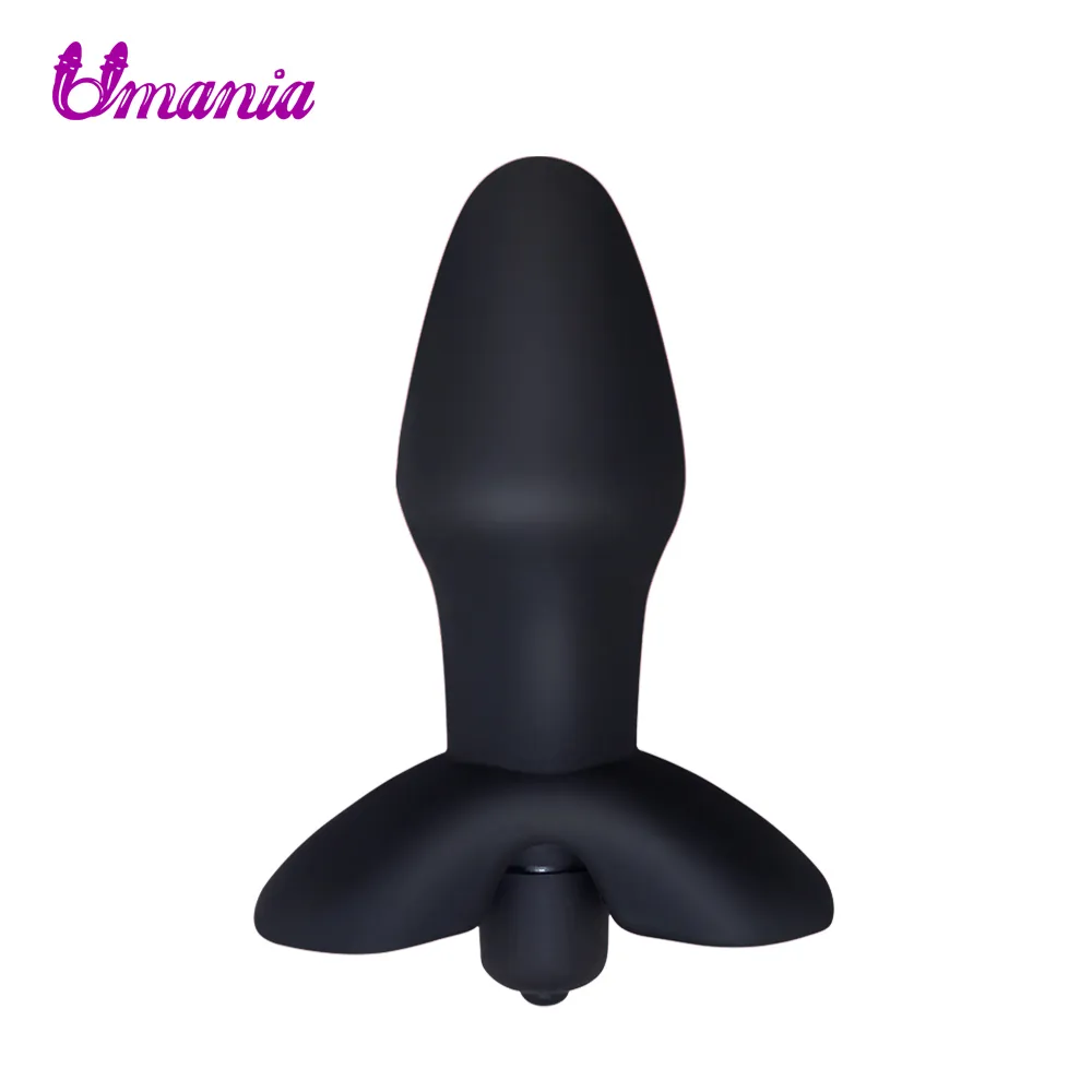 Vibrating Butt Plug Anal Sex Toys Silicone Anal Vibrator Medical Grade Anal Trainer Flexible Waterproof for Men Women Toy S1018
